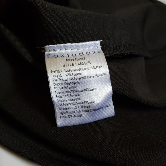 Foxiedox Cassius Maxi Dress Red Black Striped Large NWT - Picture 10 of 11